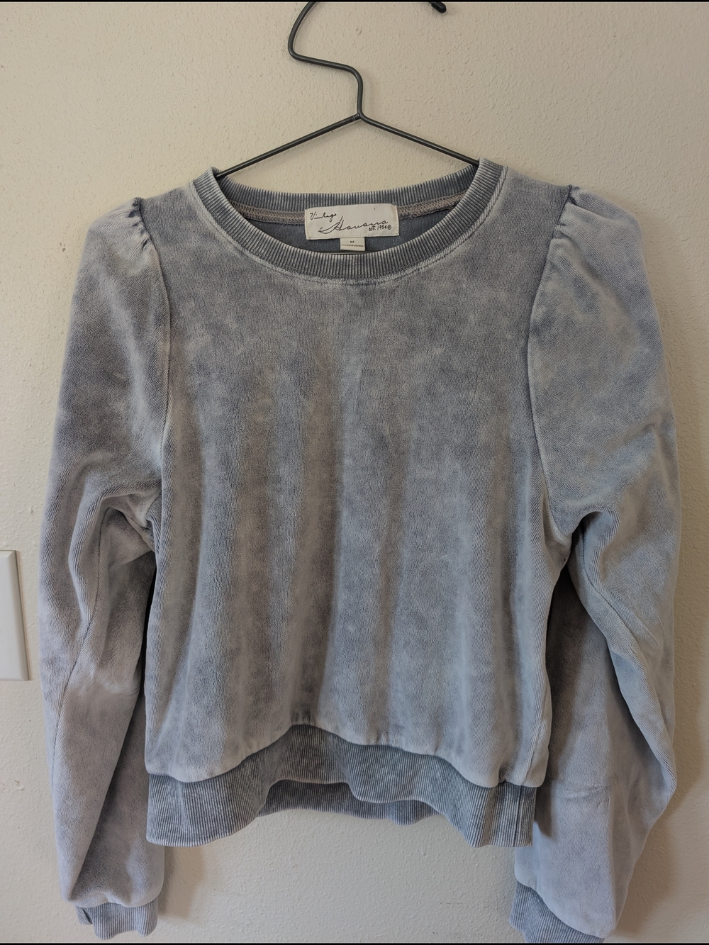 Vintage Havana Blue-Grey Crewneck Sweatshirt  Medium